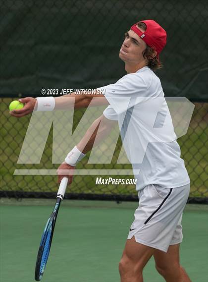 Thumbnail 1 in NCHSAA 3A Singles Tennis State Championship (Finals) photogallery.