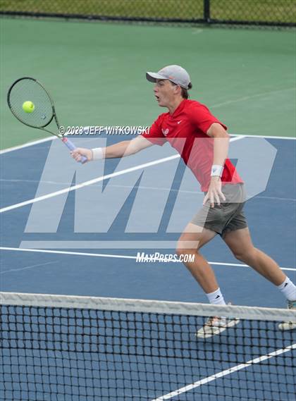 Thumbnail 1 in NCHSAA 3A Singles Tennis State Championship (Finals) photogallery.