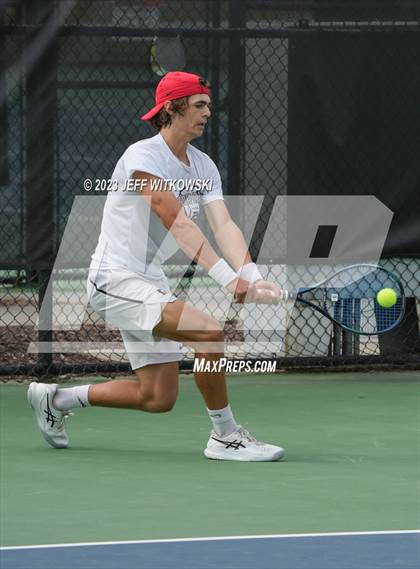 Thumbnail 2 in NCHSAA 3A Singles Tennis State Championship (Finals) photogallery.