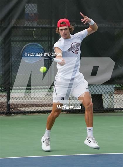 Thumbnail 3 in NCHSAA 3A Singles Tennis State Championship (Finals) photogallery.