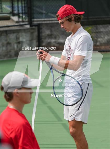 Thumbnail 2 in NCHSAA 3A Singles Tennis State Championship (Finals) photogallery.