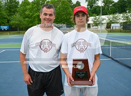 Thumbnail 3 in NCHSAA 3A Singles Tennis State Championship (Finals) photogallery.