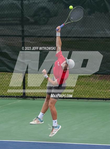 Thumbnail 1 in NCHSAA 3A Singles Tennis State Championship (Finals) photogallery.