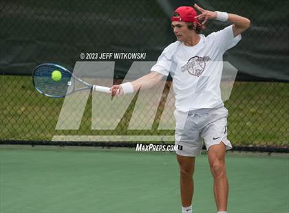 Thumbnail 2 in NCHSAA 3A Singles Tennis State Championship (Finals) photogallery.