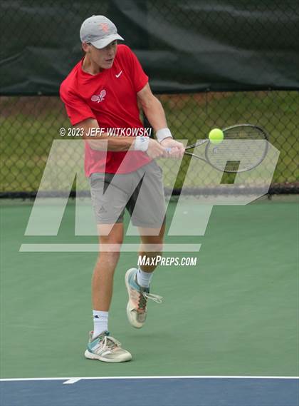 Thumbnail 2 in NCHSAA 3A Singles Tennis State Championship (Finals) photogallery.