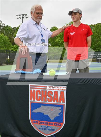 Thumbnail 1 in NCHSAA 3A Singles Tennis State Championship (Finals) photogallery.