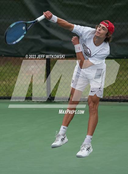 Thumbnail 1 in NCHSAA 3A Singles Tennis State Championship (Finals) photogallery.