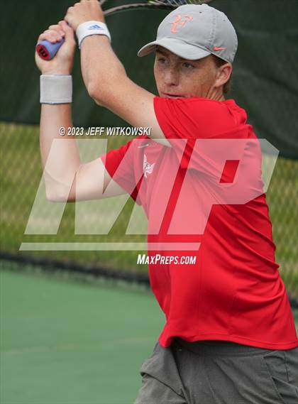 Thumbnail 2 in NCHSAA 3A Singles Tennis State Championship (Finals) photogallery.