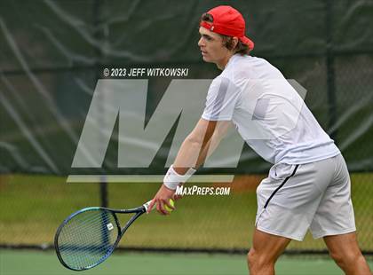 Thumbnail 1 in NCHSAA 3A Singles Tennis State Championship (Finals) photogallery.