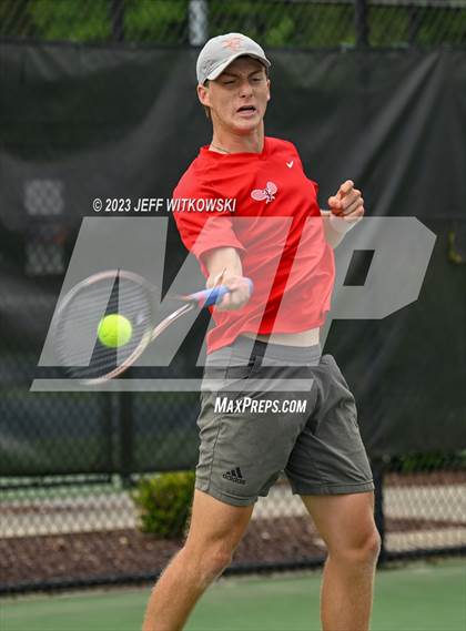 Thumbnail 1 in NCHSAA 3A Singles Tennis State Championship (Finals) photogallery.