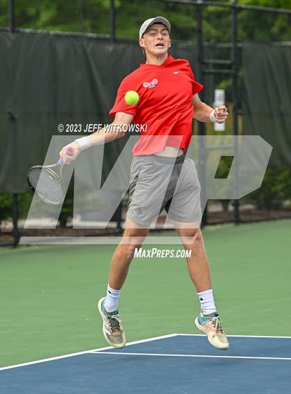 Thumbnail 2 in NCHSAA 3A Singles Tennis State Championship (Finals) photogallery.
