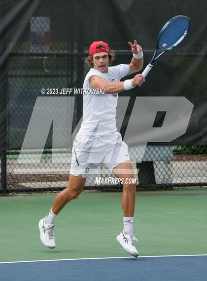 Thumbnail 1 in NCHSAA 3A Singles Tennis State Championship (Finals) photogallery.