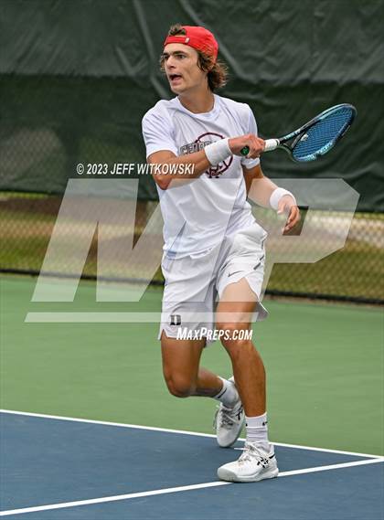 Thumbnail 3 in NCHSAA 3A Singles Tennis State Championship (Finals) photogallery.