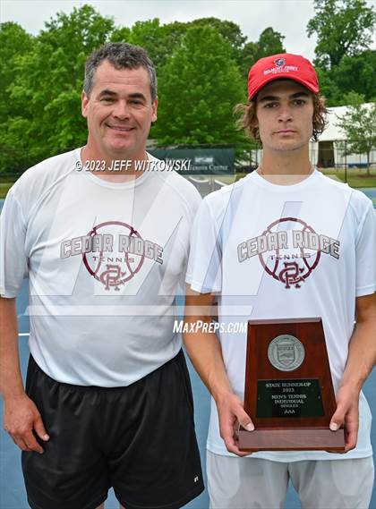 Thumbnail 2 in NCHSAA 3A Singles Tennis State Championship (Finals) photogallery.