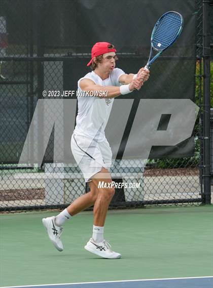 Thumbnail 2 in NCHSAA 3A Singles Tennis State Championship (Finals) photogallery.