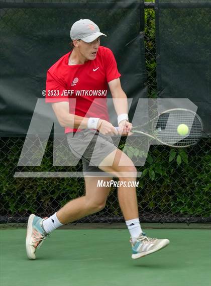 Thumbnail 2 in NCHSAA 3A Singles Tennis State Championship (Finals) photogallery.