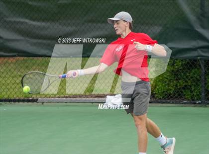 Thumbnail 1 in NCHSAA 3A Singles Tennis State Championship (Finals) photogallery.