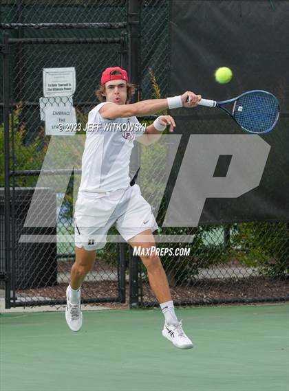 Thumbnail 3 in NCHSAA 3A Singles Tennis State Championship (Finals) photogallery.