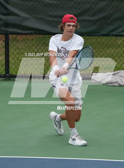 Thumbnail 1 in NCHSAA 3A Singles Tennis State Championship (Finals) photogallery.