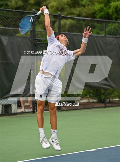 Thumbnail 1 in NCHSAA 3A Singles Tennis State Championship (Finals) photogallery.
