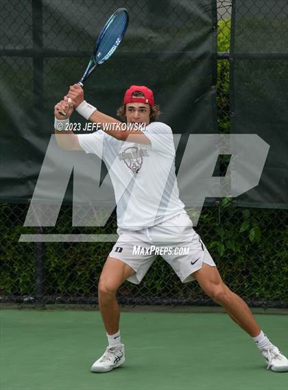 Thumbnail 1 in NCHSAA 3A Singles Tennis State Championship (Finals) photogallery.