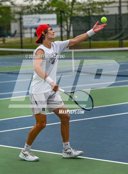 Thumbnail 1 in NCHSAA 3A Singles Tennis State Championship (Finals) photogallery.