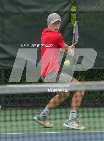 Thumbnail 1 in NCHSAA 3A Singles Tennis State Championship (Finals) photogallery.