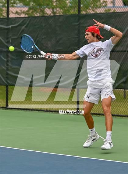 Thumbnail 1 in NCHSAA 3A Singles Tennis State Championship (Finals) photogallery.