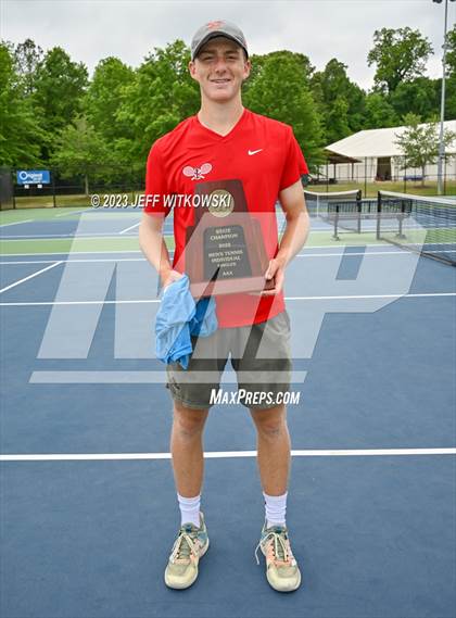 Thumbnail 3 in NCHSAA 3A Singles Tennis State Championship (Finals) photogallery.