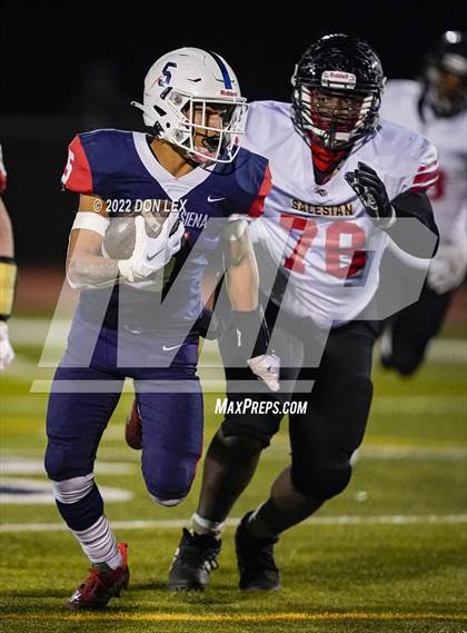 Thumbnail 1 in Justin-Siena vs Salesian College Preparatory (D6 Semifinal) photogallery.