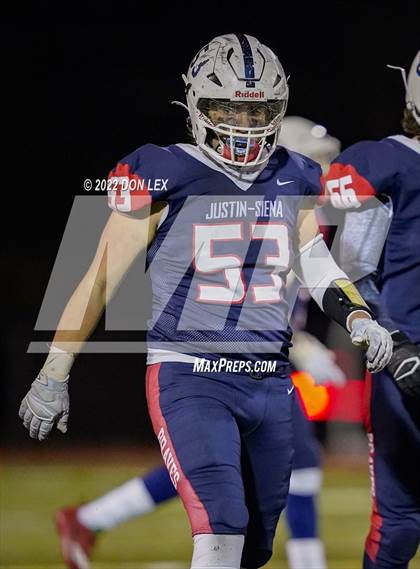 Thumbnail 3 in Justin-Siena vs Salesian College Preparatory (D6 Semifinal) photogallery.
