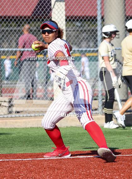 Thumbnail 3 in Melissa vs Plano East (Allen Tournament) photogallery.