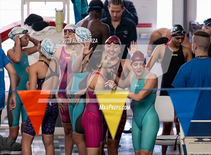 Thumbnail 3 in UIL 4A girls Swimming & Diving Prelims photogallery.
