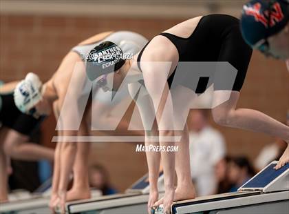 Thumbnail 2 in UIL 4A girls Swimming & Diving Prelims photogallery.
