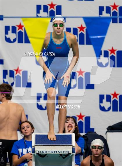 Thumbnail 3 in UIL 4A girls Swimming & Diving Prelims photogallery.