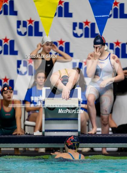 Thumbnail 1 in UIL 4A girls Swimming & Diving Prelims photogallery.