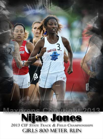 Thumbnail 2 in CIF State Track and Field (Girls 800m Run) photogallery.