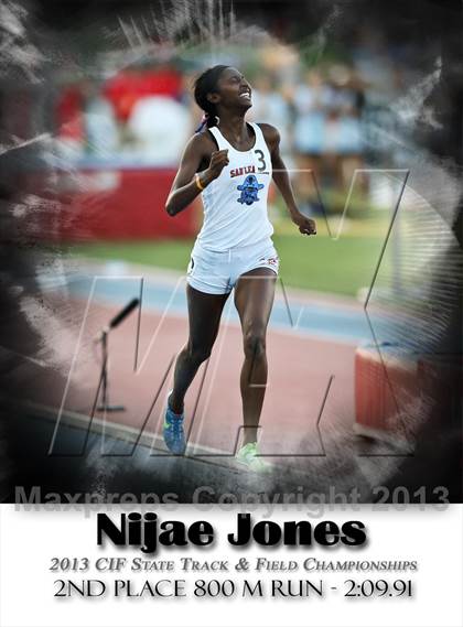 Thumbnail 2 in CIF State Track and Field (Girls 800m Run) photogallery.