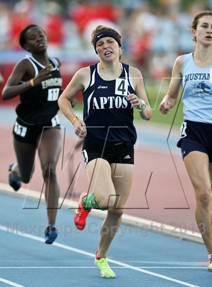 Thumbnail 3 in CIF State Track and Field (Girls 800m Run) photogallery.
