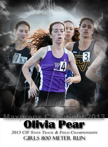 Thumbnail 3 in CIF State Track and Field (Girls 800m Run) photogallery.