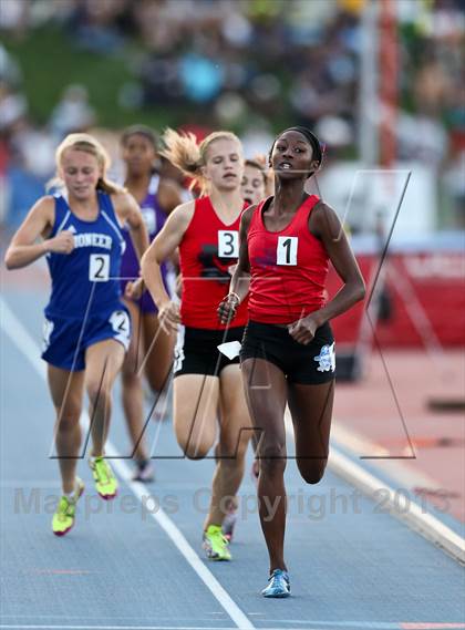 Thumbnail 3 in CIF State Track and Field (Girls 800m Run) photogallery.