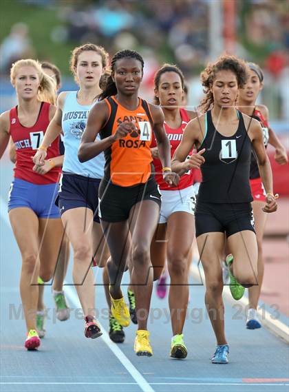 Thumbnail 1 in CIF State Track and Field (Girls 800m Run) photogallery.
