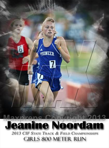 Thumbnail 2 in CIF State Track and Field (Girls 800m Run) photogallery.