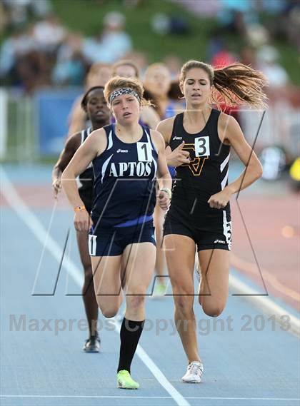 Thumbnail 2 in CIF State Track and Field (Girls 800m Run) photogallery.