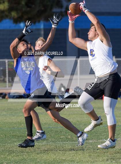 Thumbnail 3 in O'Connor vs Westview (Cactus Duel Out West 7-on-7 Tournament) photogallery.