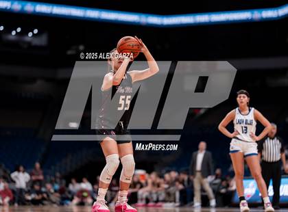 Thumbnail 1 in Farwell vs. Martins Mill (UIL 2A Basketball Division II Final) photogallery.