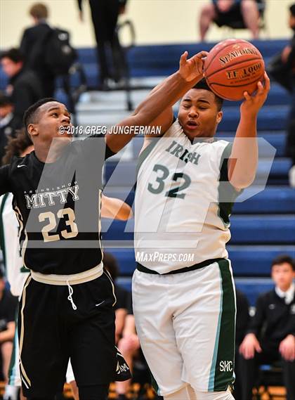Thumbnail 3 in FR: Archbishop Mitty @ Sacred Heart Cathedral Prep (Freshman A Game) photogallery.