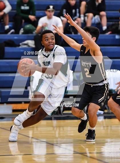 Thumbnail 1 in FR: Archbishop Mitty @ Sacred Heart Cathedral Prep (Freshman A Game) photogallery.