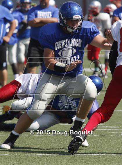 Thumbnail 2 in Lima Senior vs Defiance (Scrimmage) photogallery.