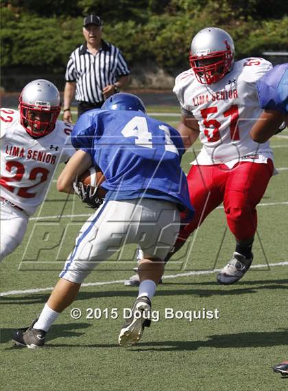 Thumbnail 1 in Lima Senior vs Defiance (Scrimmage) photogallery.